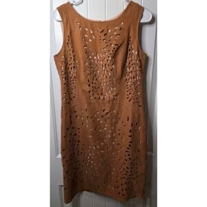 Cato Sueded Laser Cut Midi Dress Size 6 ♥️